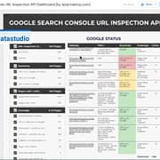 Google Search Console Url Inspection Api Explorer Data Studio template