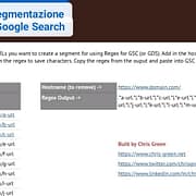 tool per analizzare gruppi di pagine in google search console senza regex