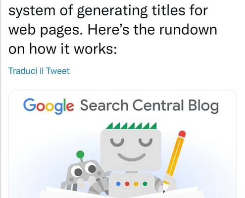 Guida ufficiale Google al rewriting dei title in serp