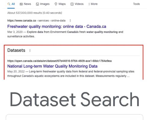 dataset search google, un motore di #ricerca dedicato ai set di dati contenente esclusivamente ricerche, statistiche e pubblicazioni di varia natura (scientifica, commerciale, governativa, ecc)